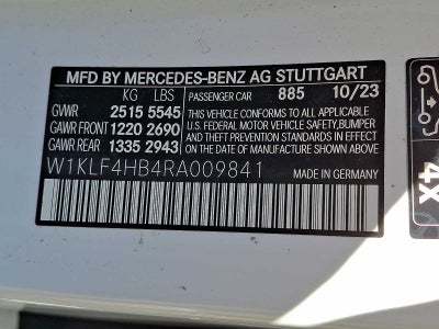2024 Mercedes-Benz E-Class E 350 4MATIC® Sedan