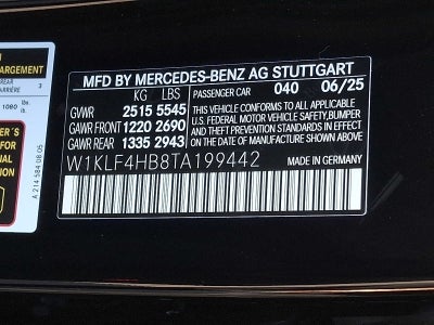 2026 Mercedes-Benz E-Class E 350 4MATIC® Sedan
