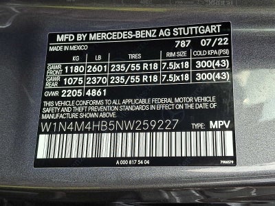 2022 Mercedes-Benz GLB GLB 250 4MATIC® SUV