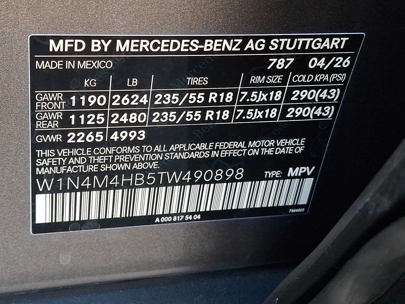 2026 Mercedes-Benz GLB GLB 250 4MATIC® SUV