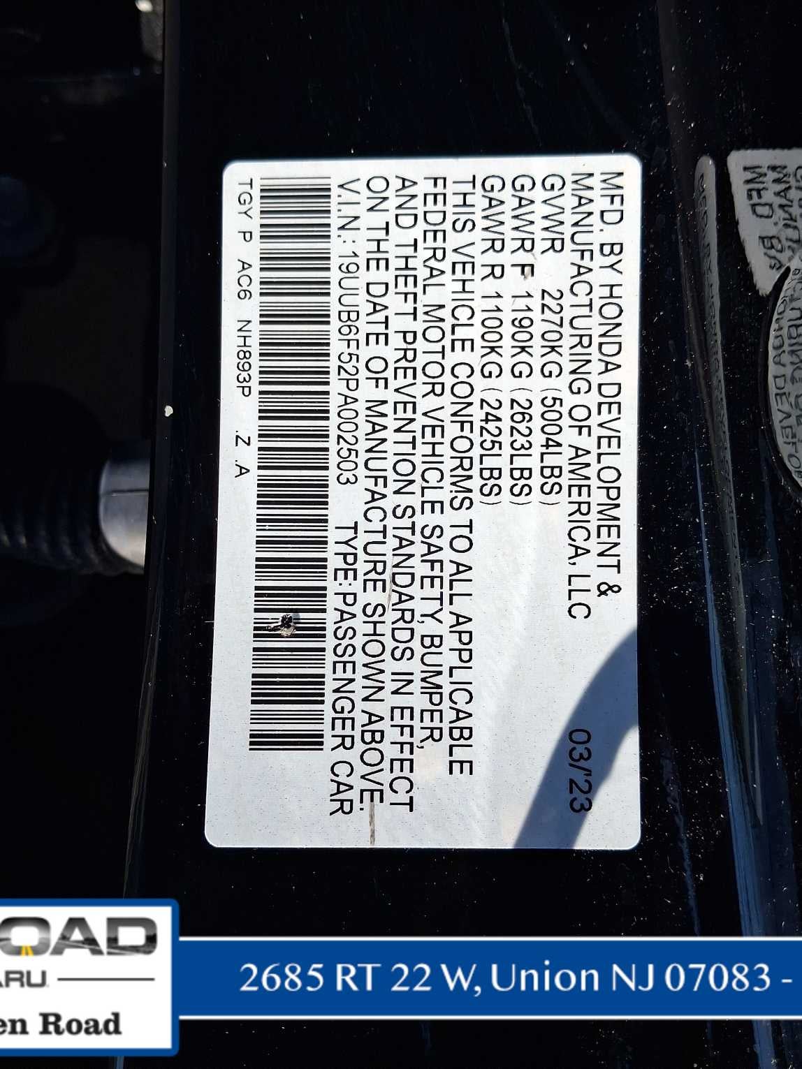 2023 Acura TLX w/A-Spec Package
