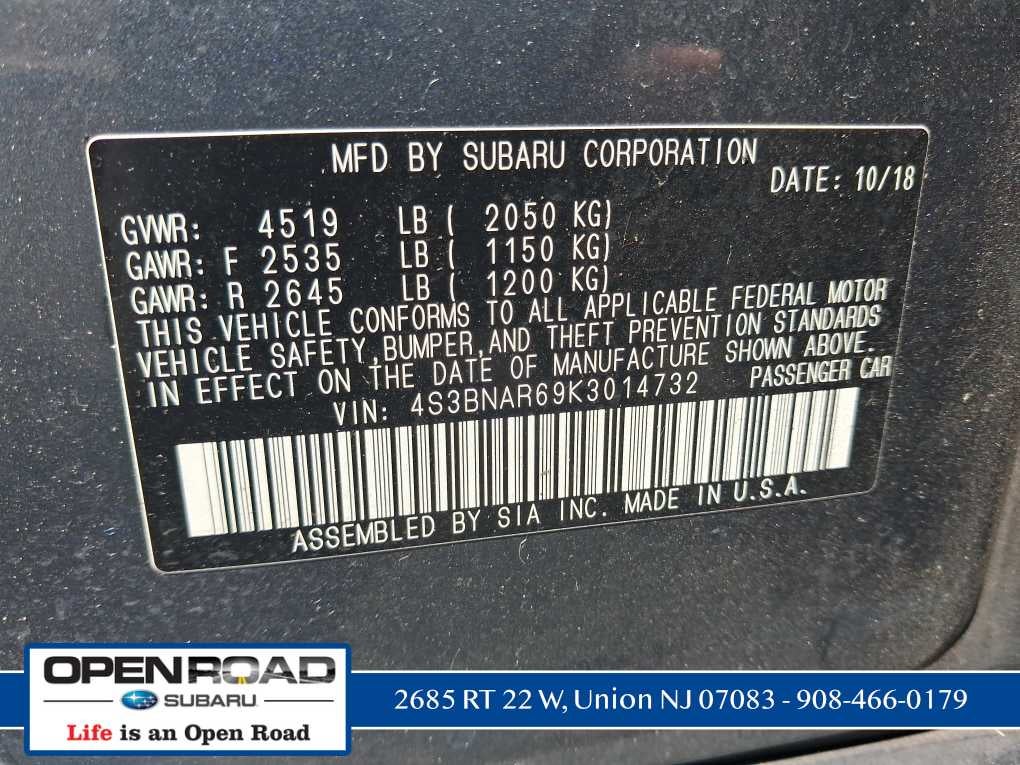 2019 Subaru Legacy Sport