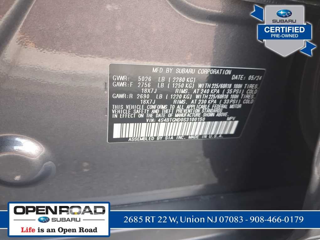 2025 Subaru Outback Limited XT