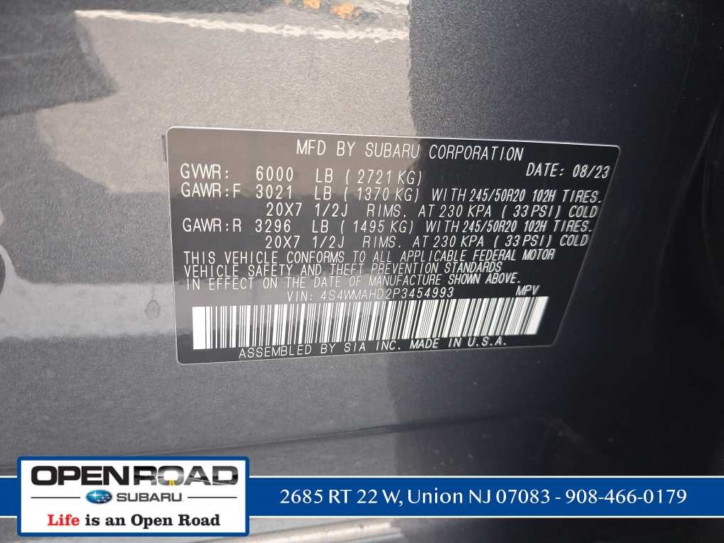 2023 Subaru Ascent Onyx Edition