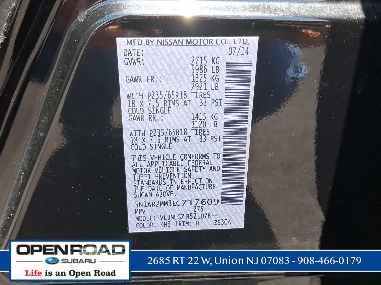 2014 Nissan Pathfinder SL