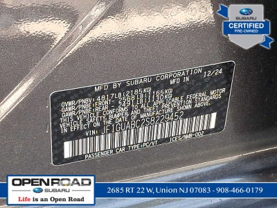 2025 Subaru Impreza Base