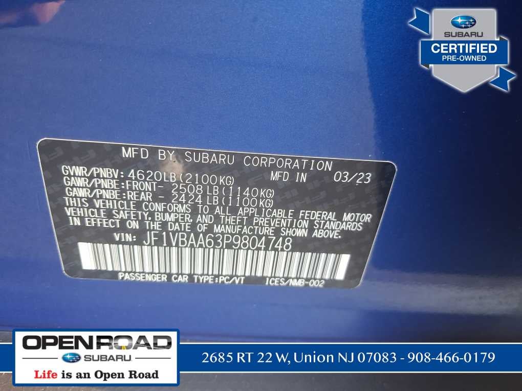 2023 Subaru WRX Base
