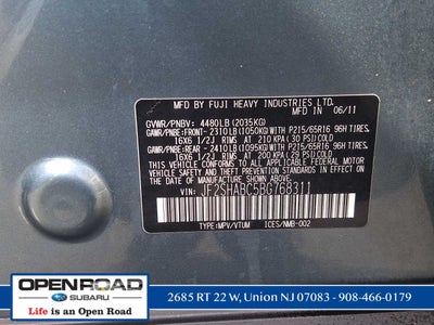 2011 Subaru Forester 2.5X