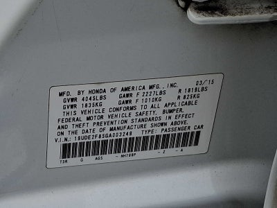 2016 Acura ILX 4dr Sdn w/Premium/A-SPEC Pkg