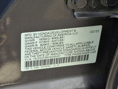 2022 Acura ILX Sedan w/Premium/A-SPEC Package