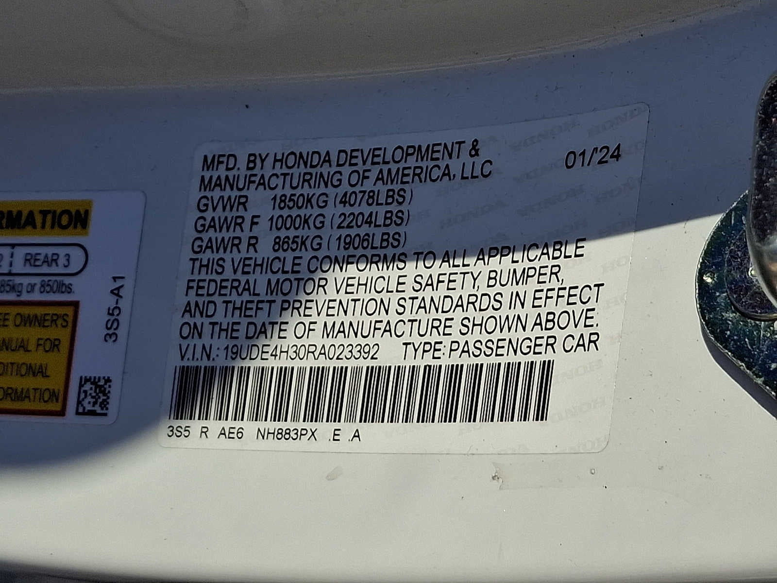 2024 Acura Integra CVT w/A-Spec Package