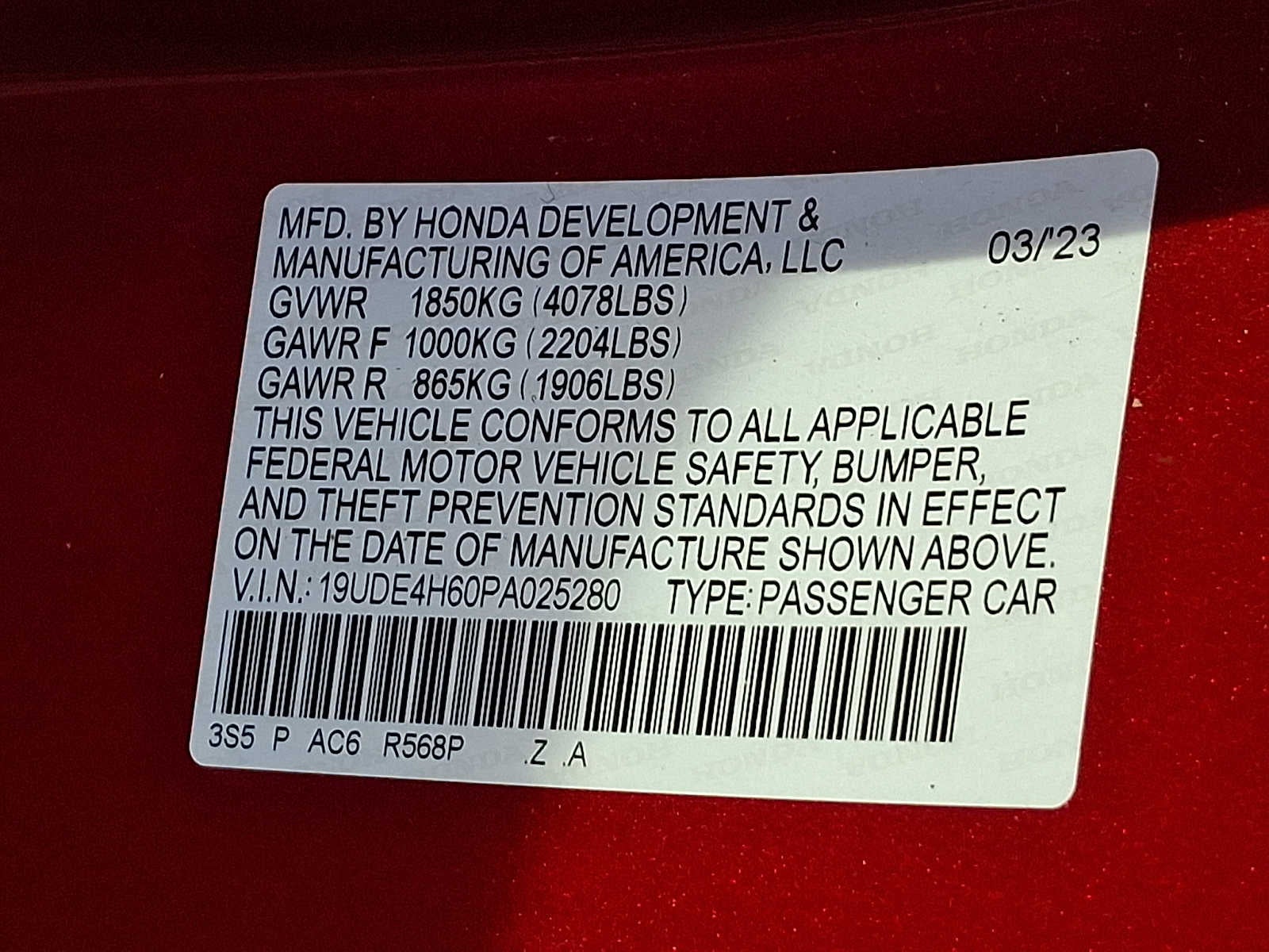 2023 Acura Integra CVT w/A-Spec Technology Package