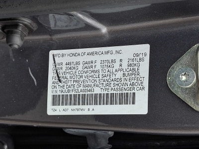 2020 Acura TLX 2.4L FWD w/Technology Pkg