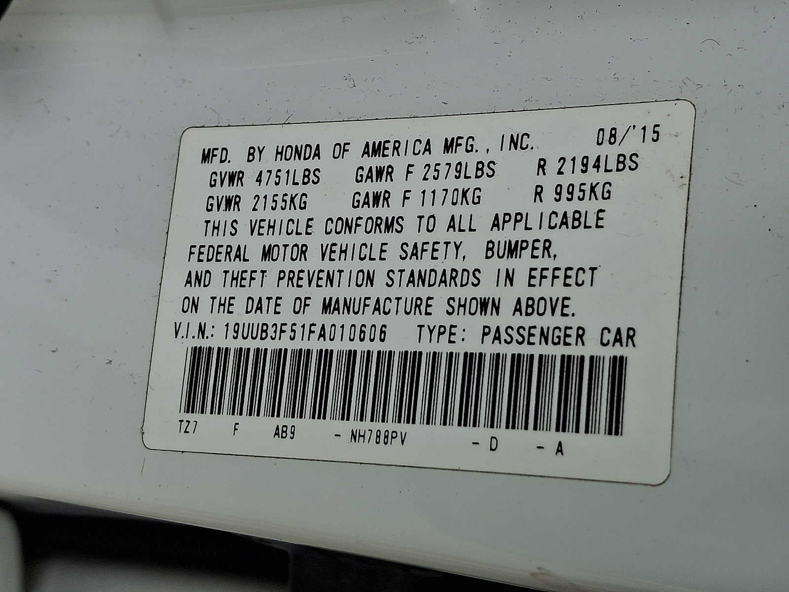 2015 Acura TLX 4dr Sdn SH-AWD V6 Tech