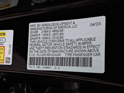 2023 Acura TLX FWD w/Technology Package