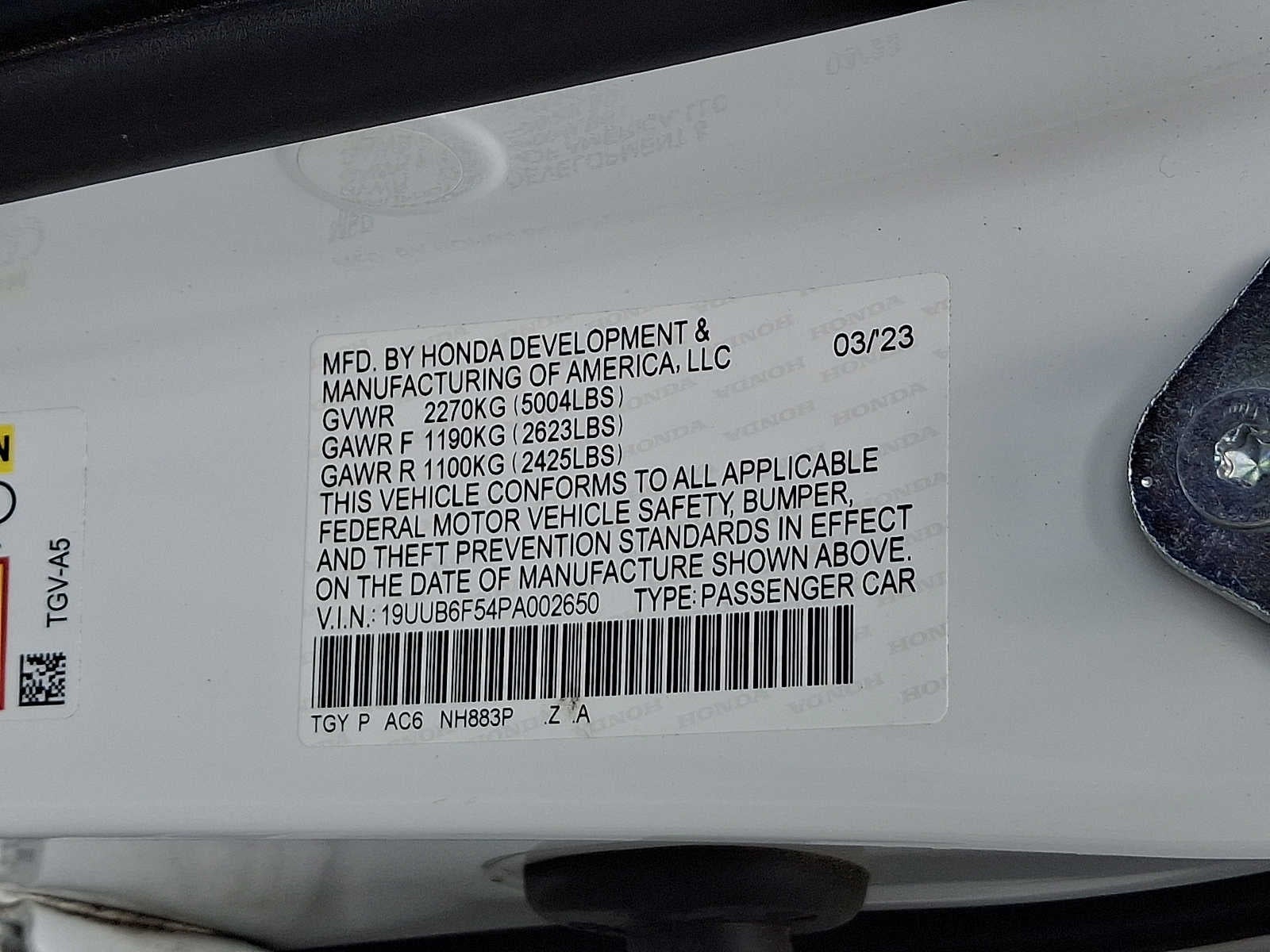 2023 Acura TLX SH-AWD w/A-Spec Package