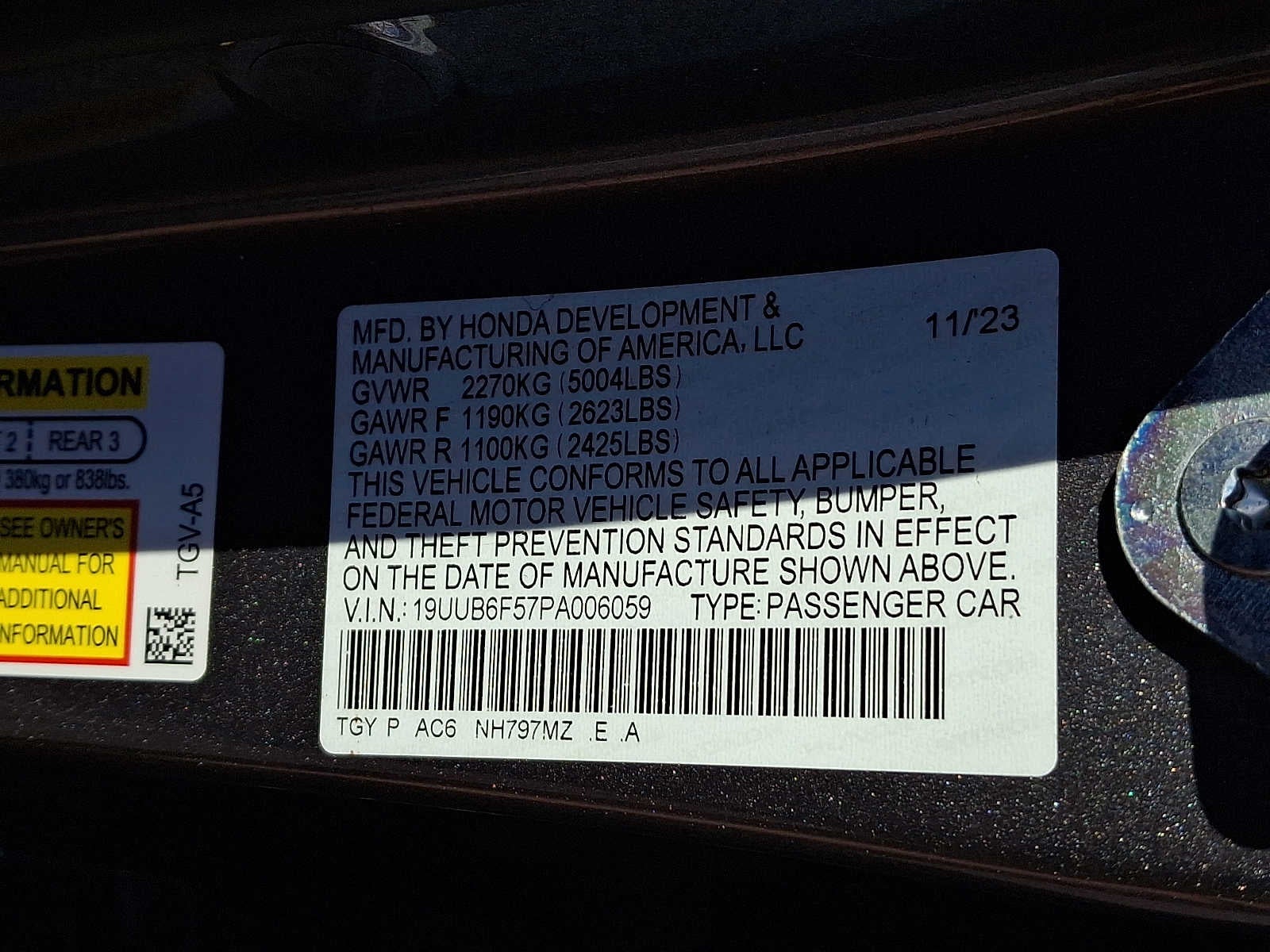 2023 Acura TLX SH-AWD w/A-Spec Package