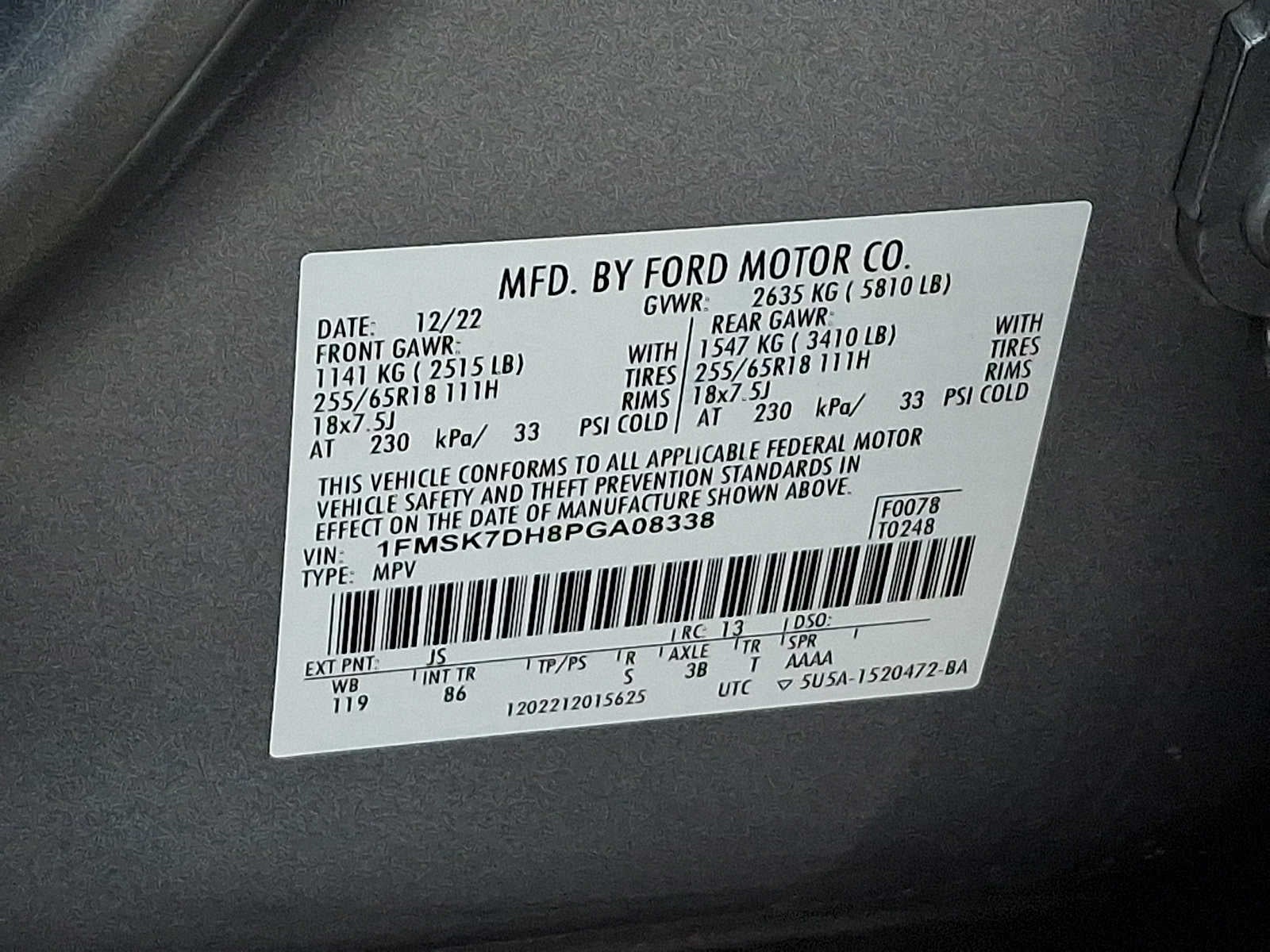 2023 Ford Explorer XLT RWD