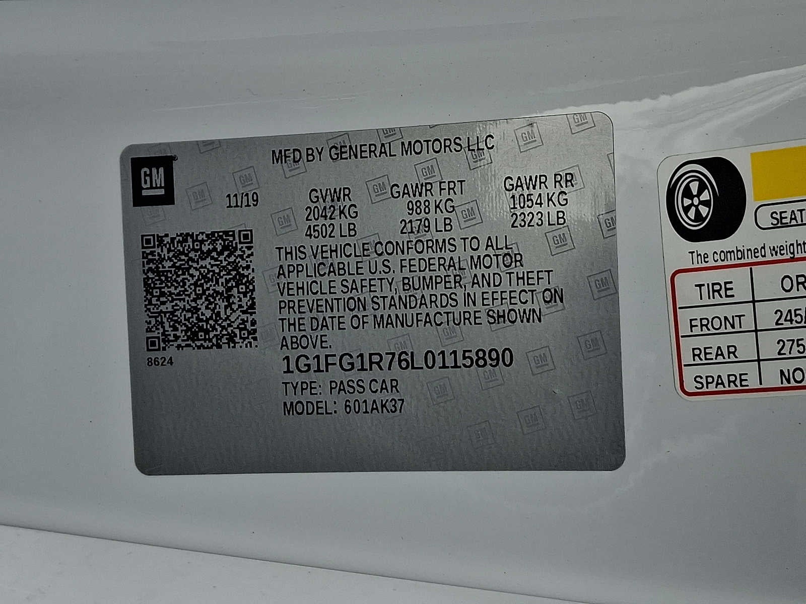 2020 Chevrolet Camaro 2dr Cpe 2SS