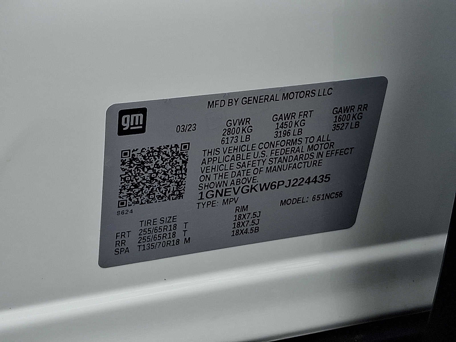 2023 Chevrolet Traverse AWD 4dr LT Cloth w/1LT