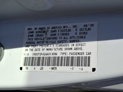 2010 Honda Accord 4dr I4 Auto LX-P
