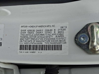 2019 Honda Accord EX 1.5T CVT