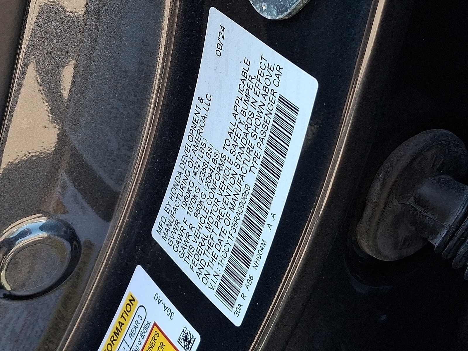 2024 Honda Accord EX CVT