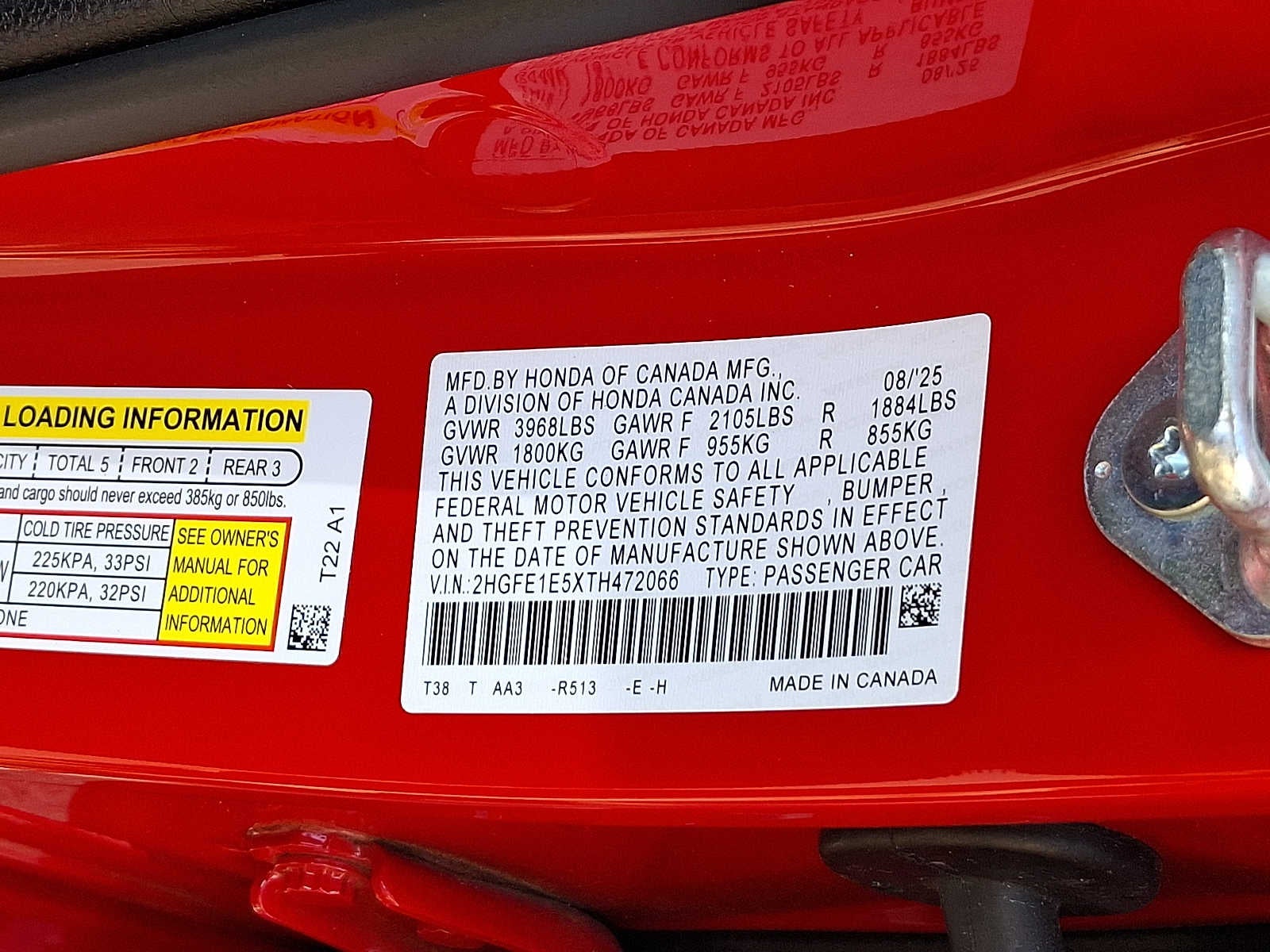 2026 Honda Civic Si Manual