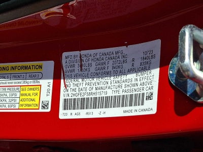 2024 Honda Civic Sport CVT