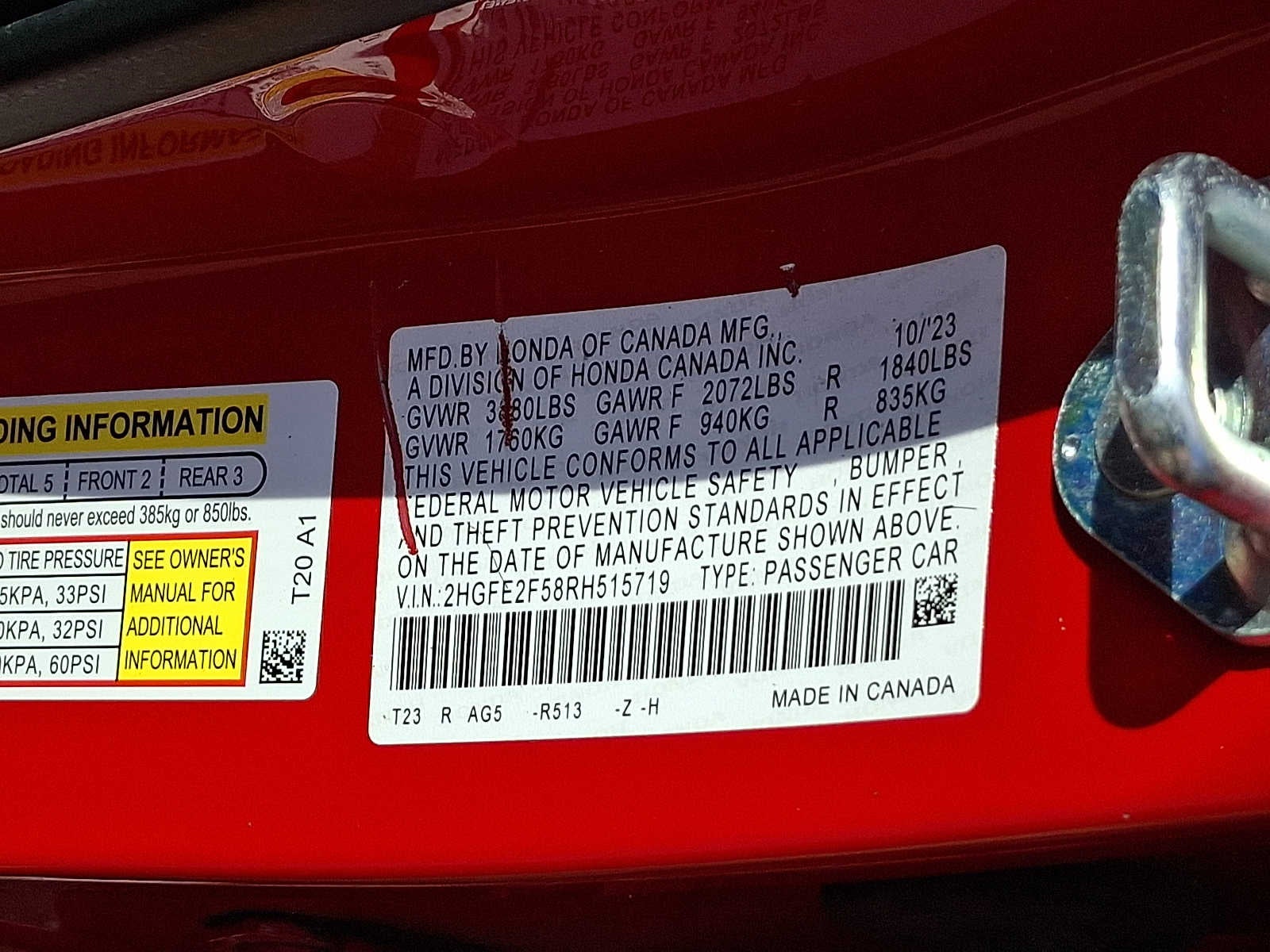 2024 Honda Civic Sport CVT