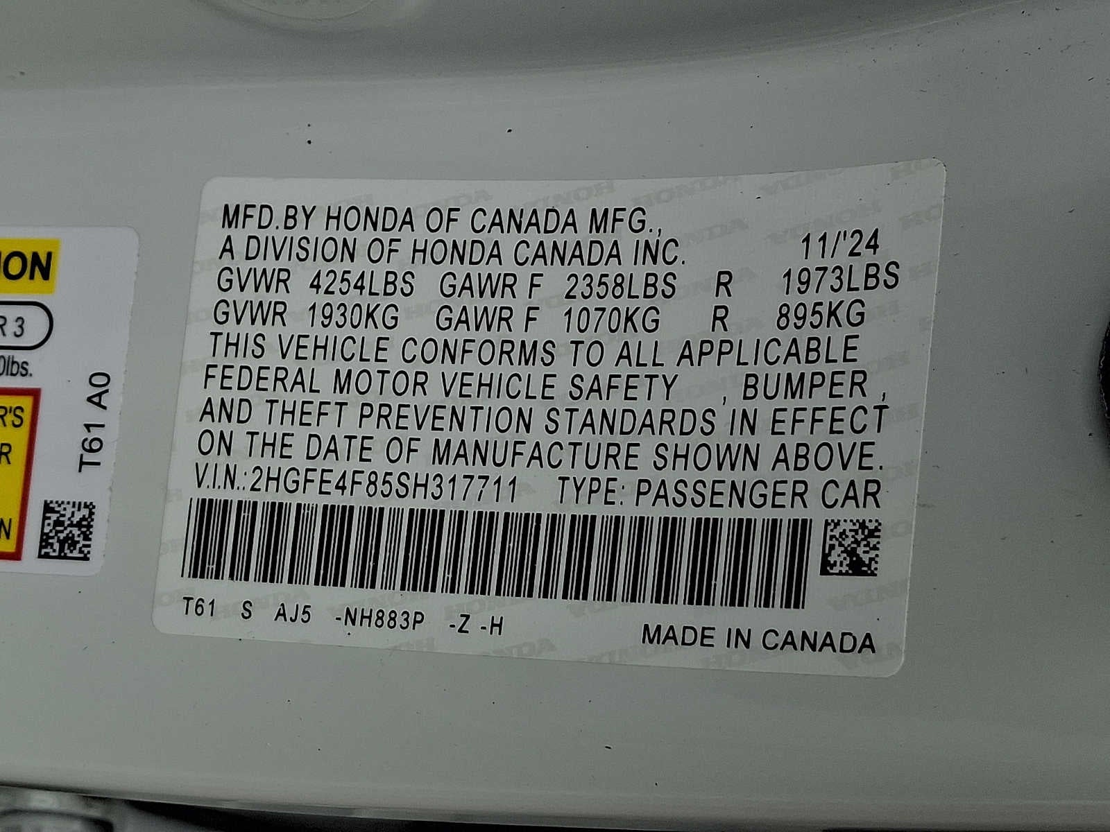 2025 Honda Civic Hybrid Sport Touring CVT