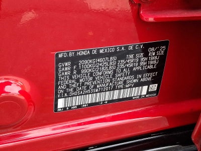 2025 Acura ADX AWD w/A-Spec Package