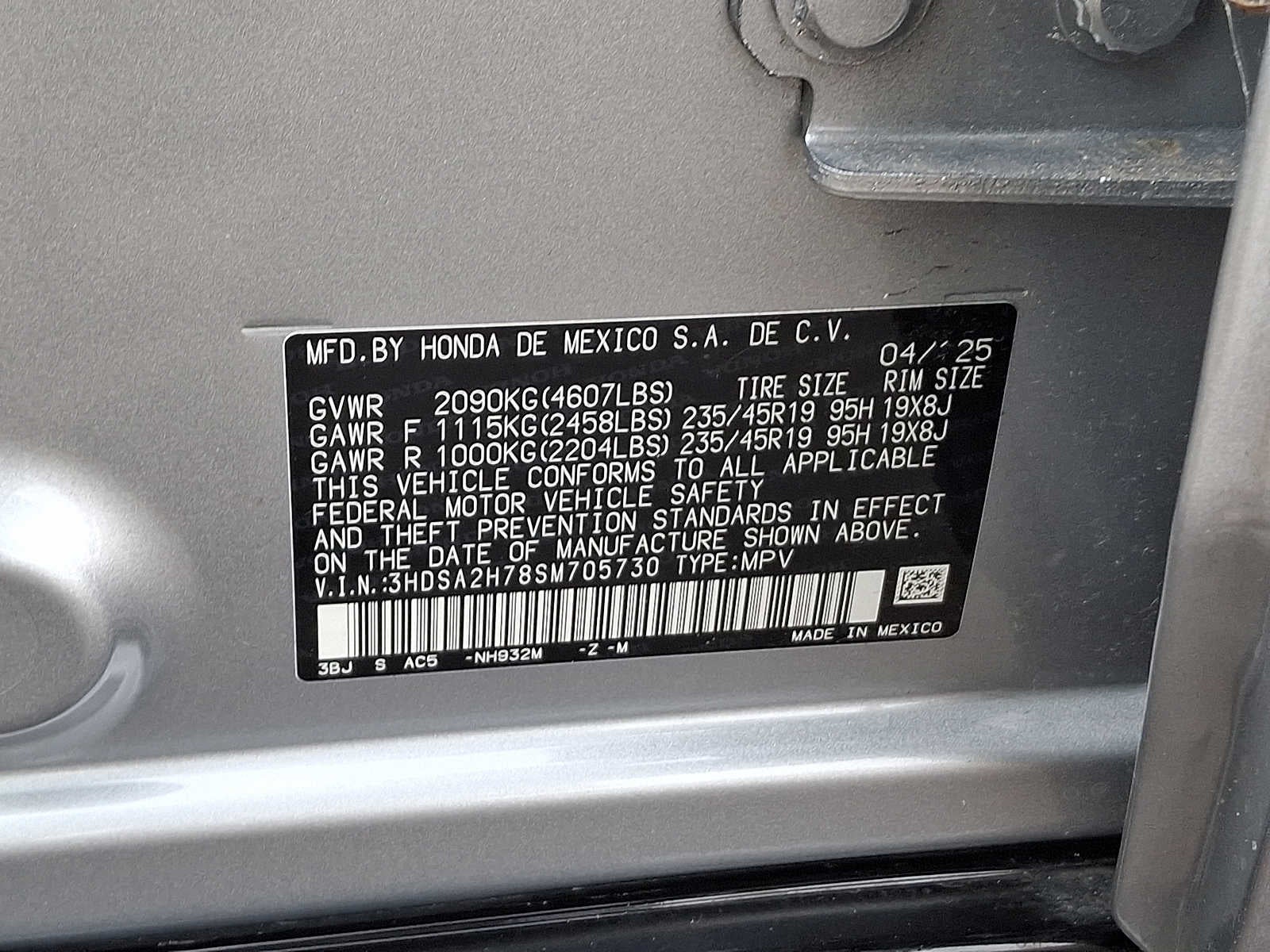 2025 Acura ADX AWD w/A-Spec Advance Package