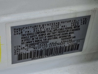 2023 Nissan Sentra SV CVT