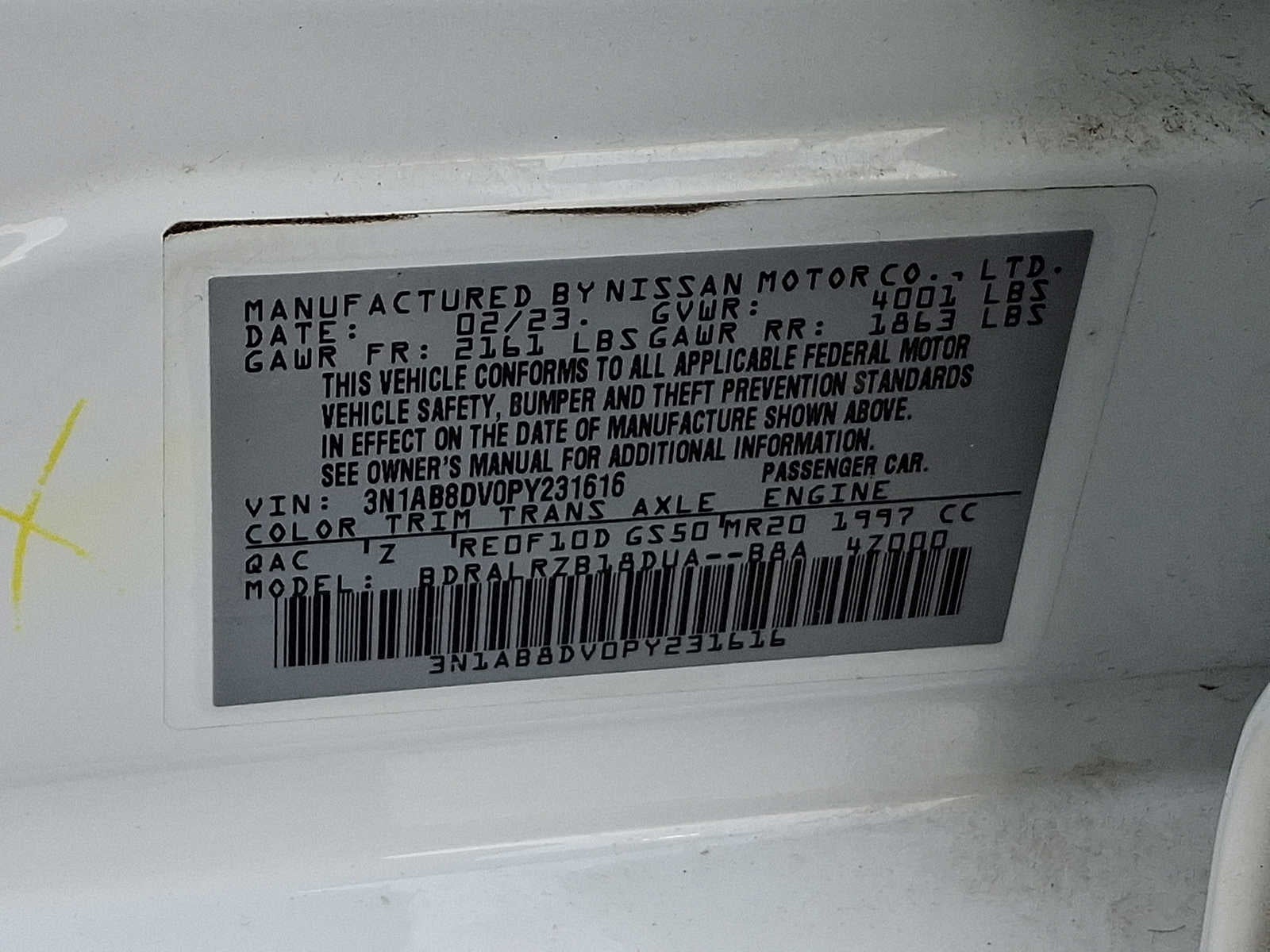 2023 Nissan Sentra SR CVT