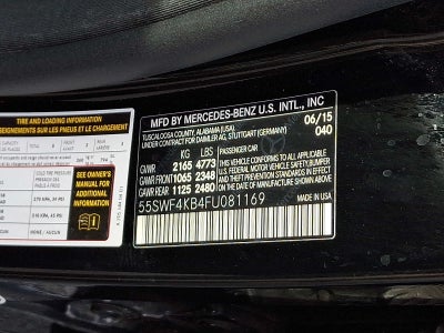 2015 Mercedes-Benz C-Class 4dr Sdn C 300 Sport 4MATIC®