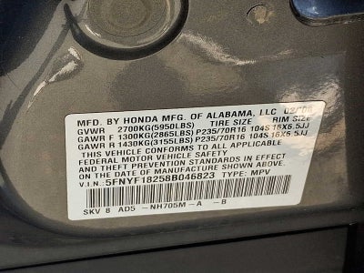 2008 Honda Pilot 4WD 4dr VP