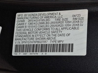 2023 Honda Pilot Touring AWD
