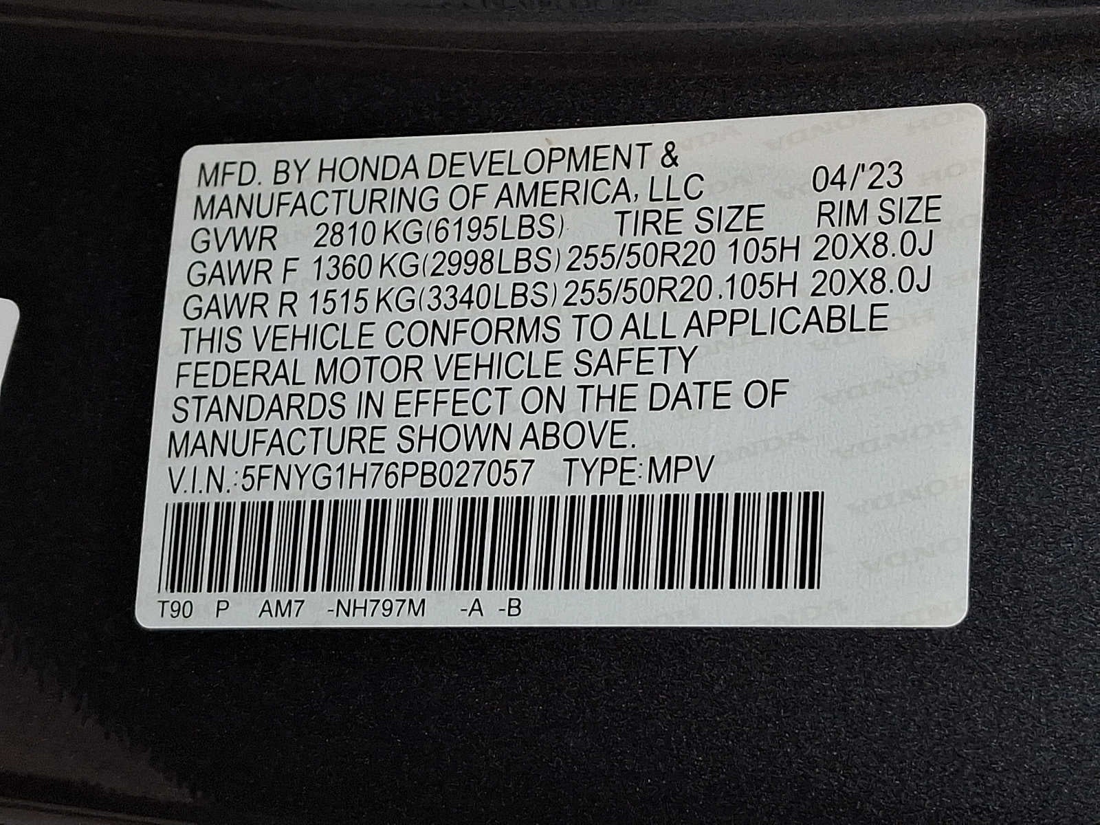 2023 Honda Pilot Touring AWD