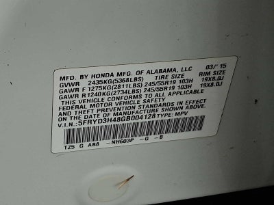 2016 Acura MDX FWD 4dr w/Tech