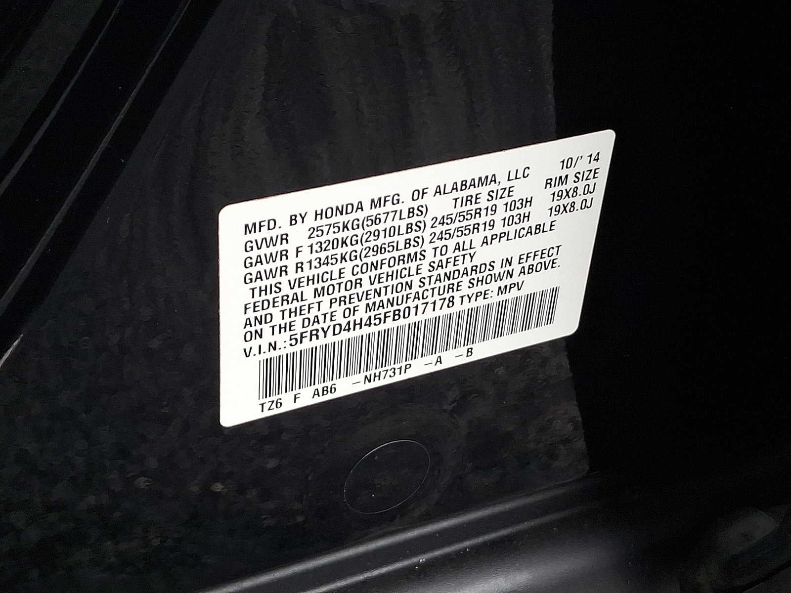 2015 Acura MDX SH-AWD 4dr Tech Pkg