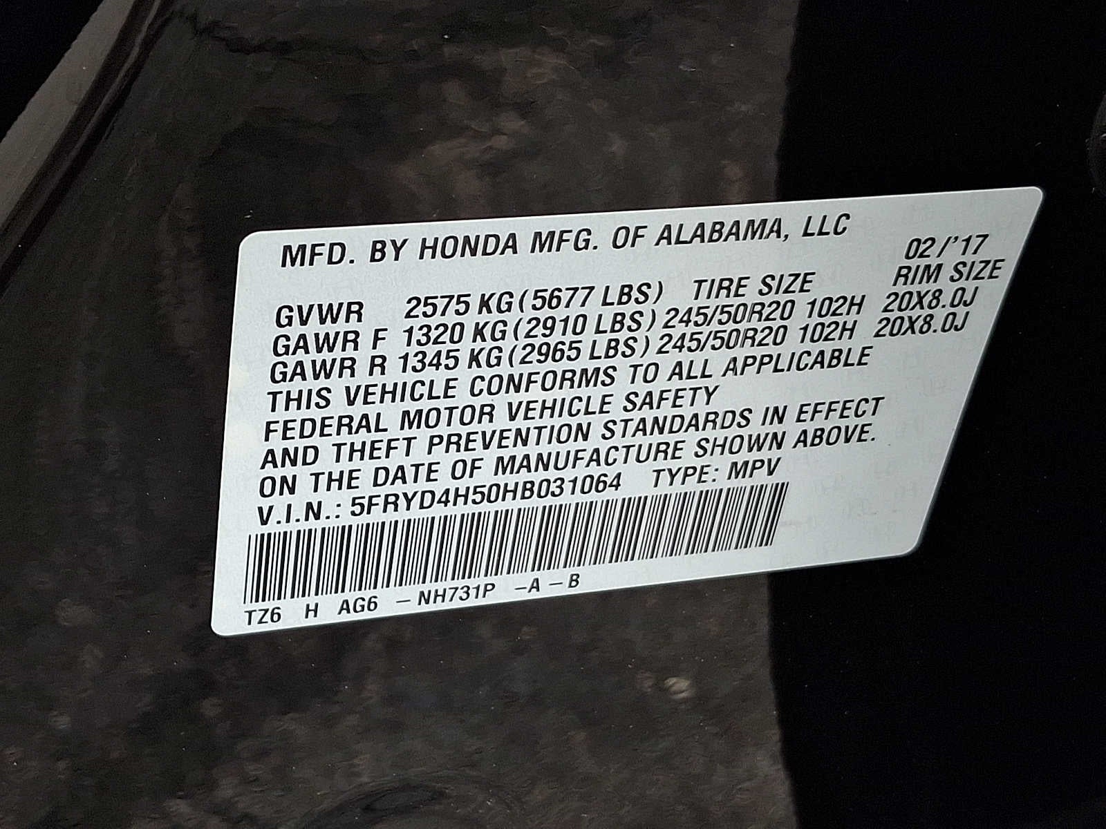 2017 Acura MDX SH-AWD w/Technology Pkg