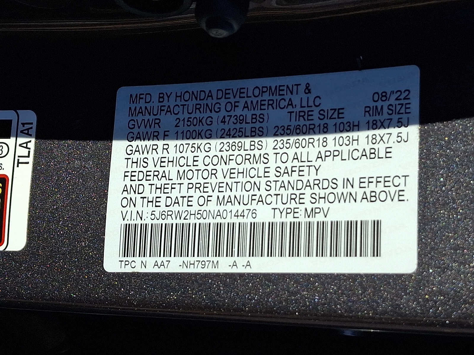 2022 Honda CR-V EX AWD