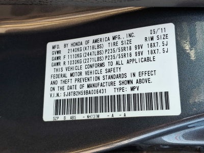2011 Acura RDX FWD 4dr Tech Pkg
