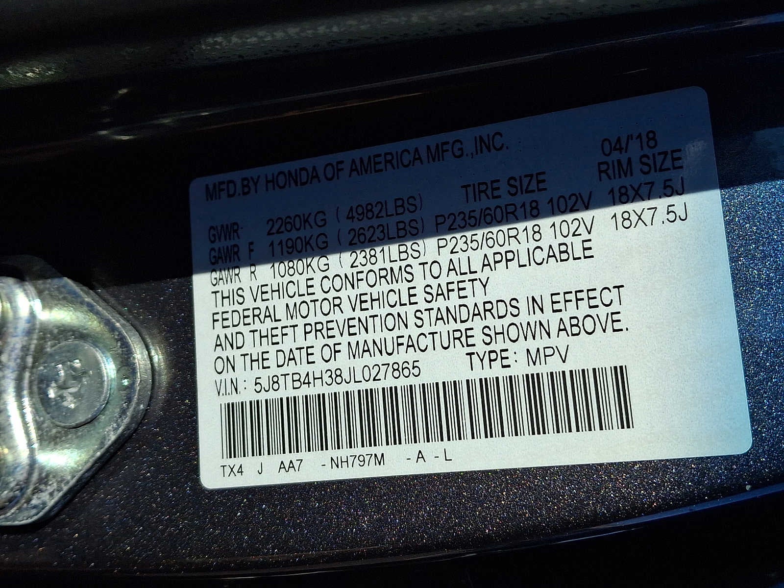 2018 Acura RDX AWD