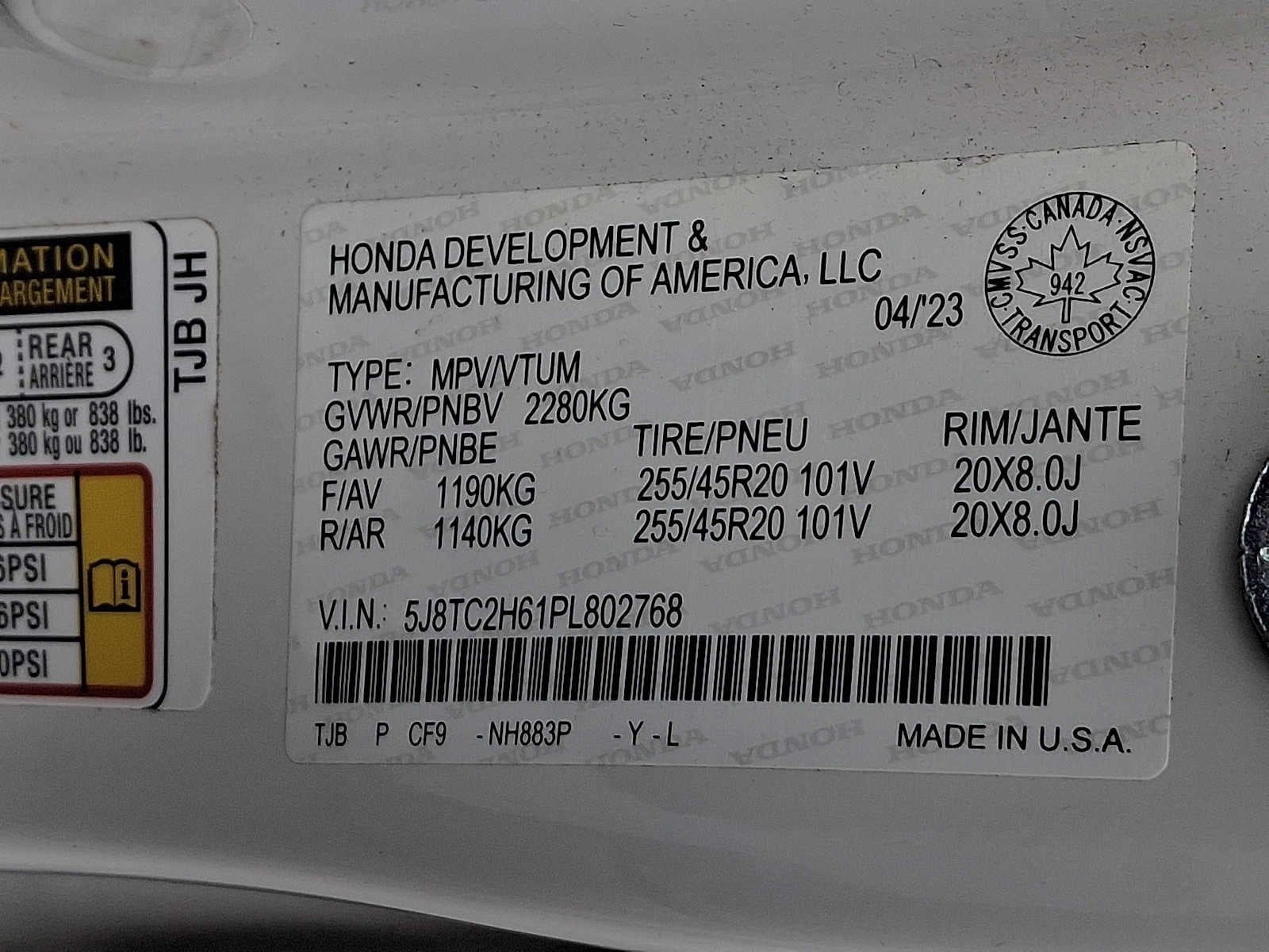 2023 Acura RDX SH-AWD w/A-Spec Package