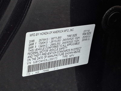 2020 Acura MDX SH-AWD 7-Passenger w/Technology Pkg