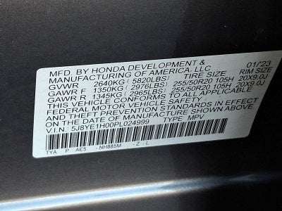 2023 Acura MDX SH-AWD w/A-Spec Package