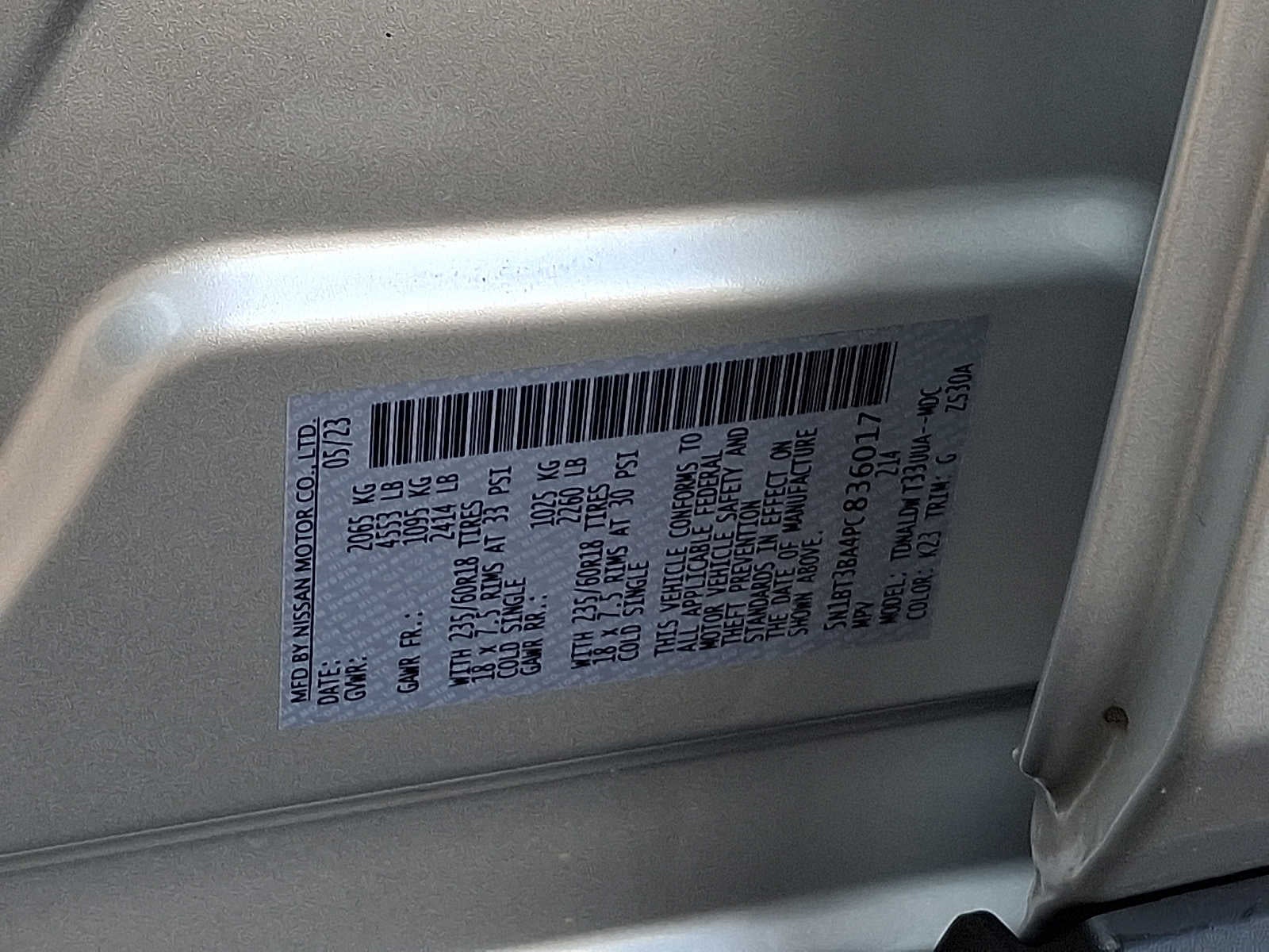 2023 Nissan Rogue FWD SV