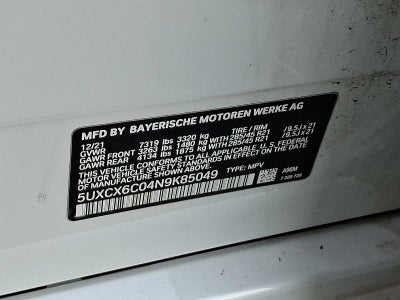 2022 BMW X7 M50i Sports Activity Vehicle